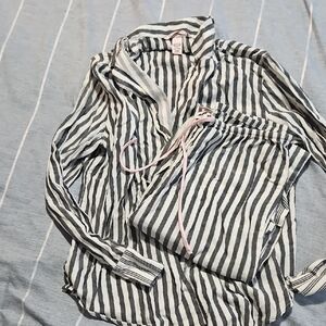 Victorias Secret Striped Pajama Set